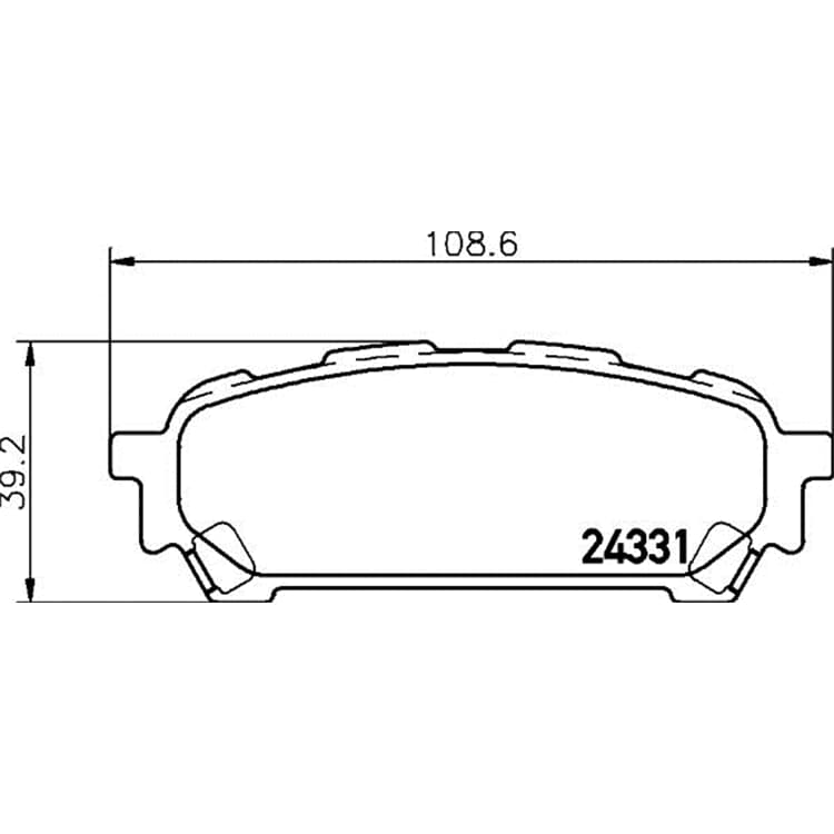 Hella Bremsbel?ge hinten Subaru Forester Impreza von HELLA