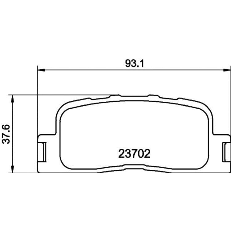 Hella Bremsbel?ge hinten Toyota Camry Wish von HELLA