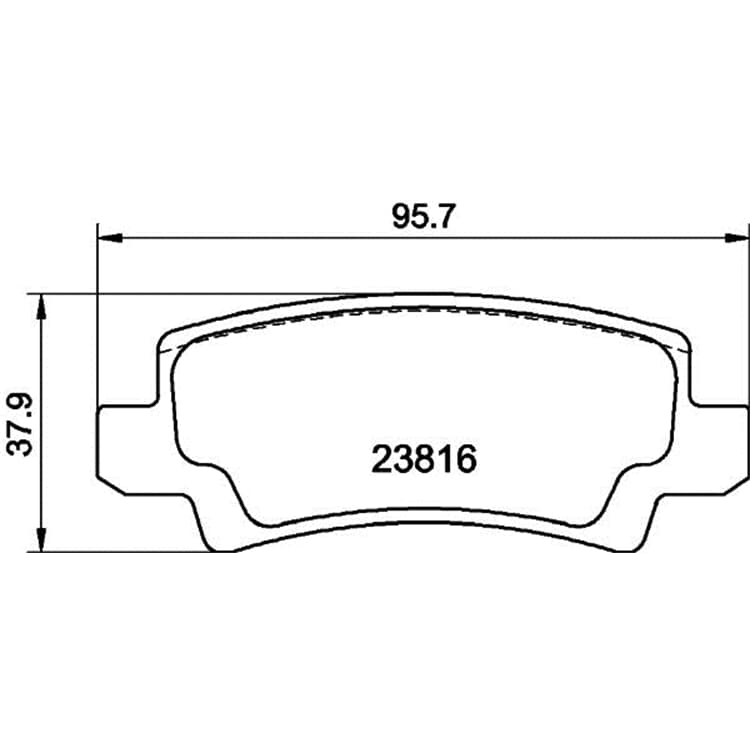 Hella Bremsbel?ge hinten Toyota Corolla von HELLA