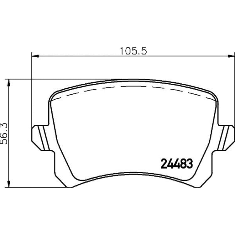 Hella Bremsbel?ge hinten VW Cc Passat von HELLA