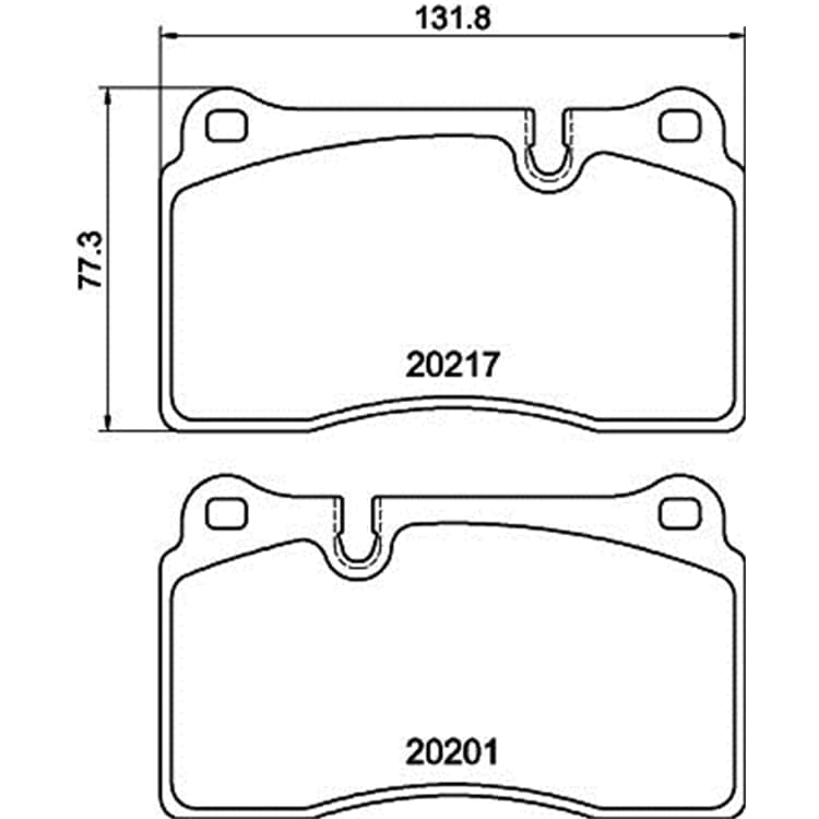 Hella Bremsbel?ge vorne Aston Martin Db9 Vantage von HELLA