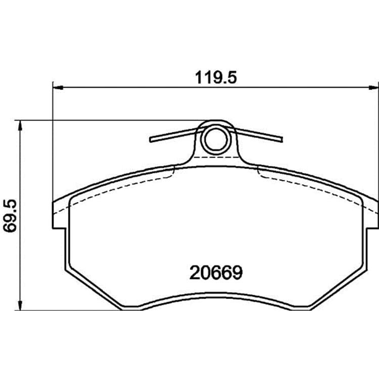 Hella Bremsbel?ge vorne Audi 100 80 90 A4 Cabriolet Coupe von HELLA