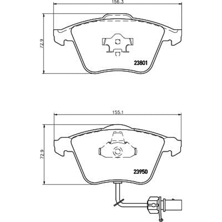 Hella Bremsbel?ge vorne Audi A4 A6 von HELLA