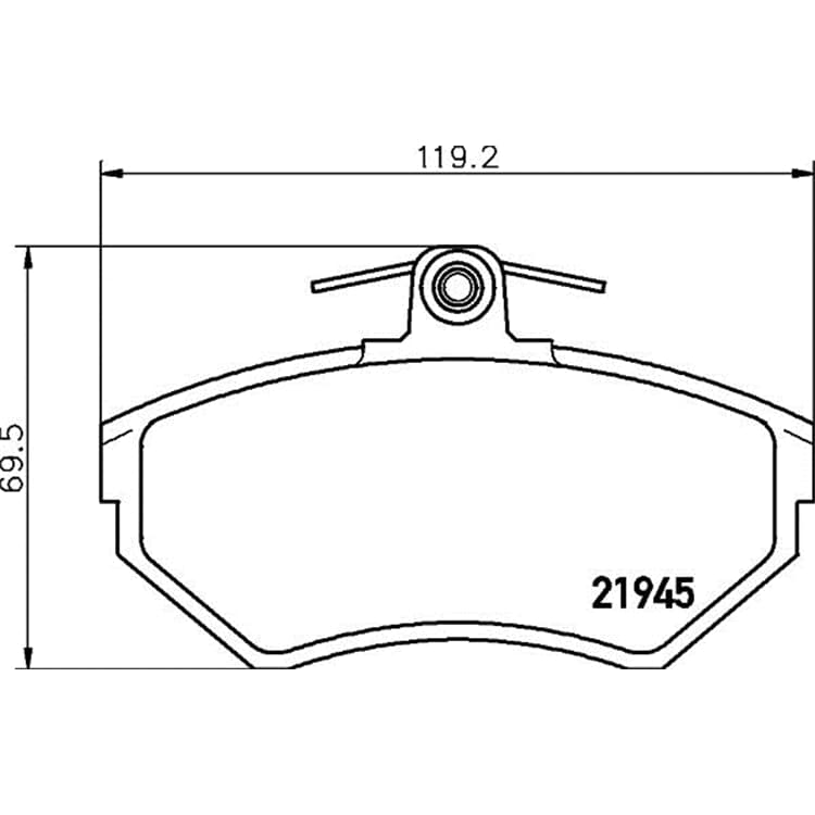 Hella Bremsbel?ge vorne Audi A4 VW Passat von HELLA