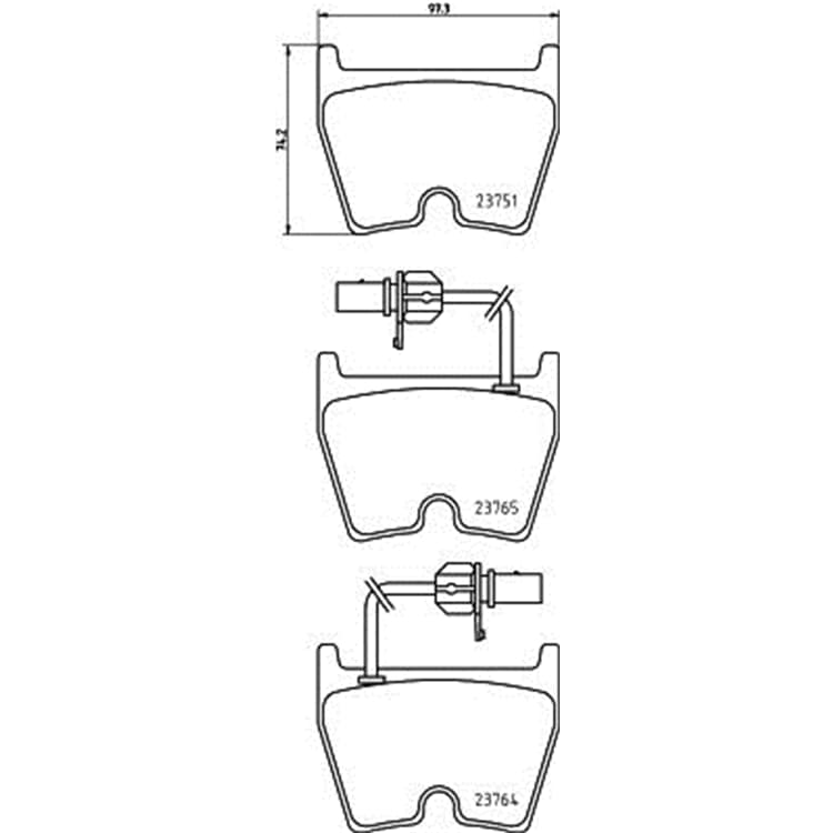 Hella Bremsbel?ge vorne Audi A6 R8 Lamborghini Gallardo VW Phaeton von HELLA