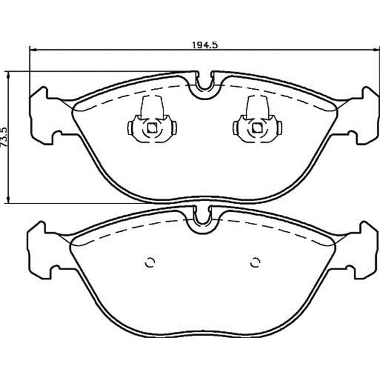 Hella Bremsbel?ge vorne Audi BMW Chrysler Mercedes VW von HELLA