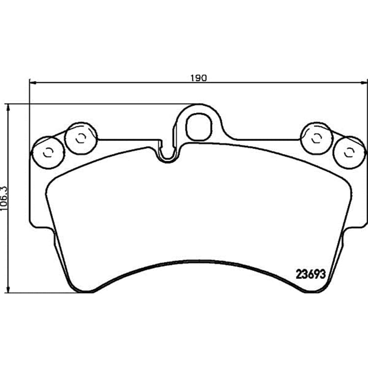 Hella Bremsbel?ge vorne Audi Q7 Porsche Cayenne VW Touareg von HELLA