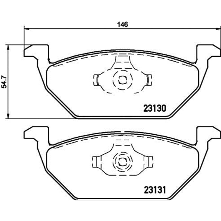 Hella Bremsbel?ge vorne Audi STREETSCOOTER Seat Skoda VW von HELLA