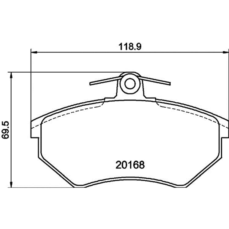 Hella Bremsbel?ge vorne Audi Seat VW von HELLA