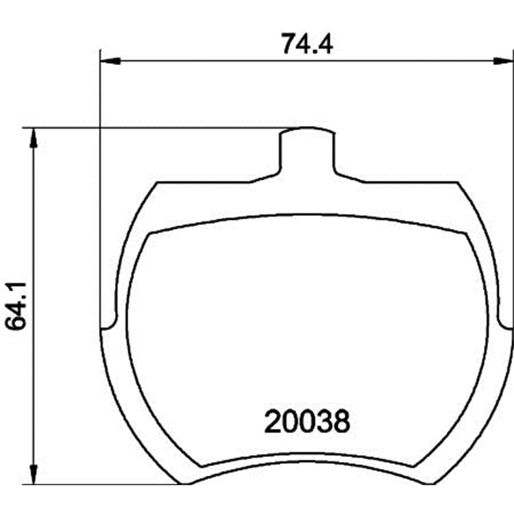 Hella Bremsbel?ge vorne Austin MG Rover von HELLA