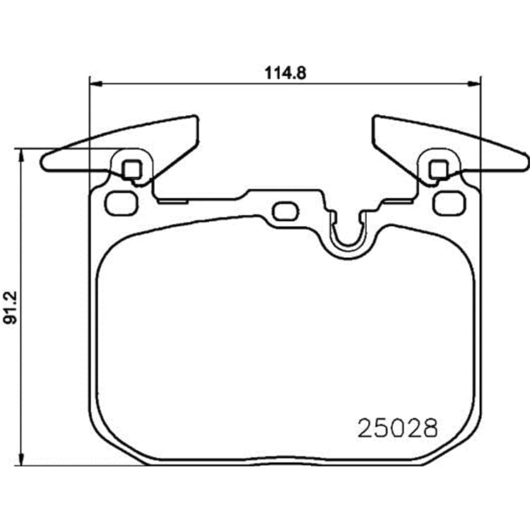 Hella Bremsbel?ge vorne BMW 1er 2er 3er 4er I8 von HELLA