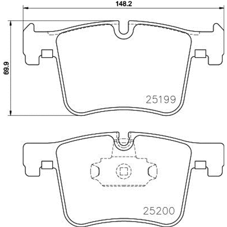 Hella Bremsbel?ge vorne BMW 1er 2er 3er 4er X3 X4 von HELLA