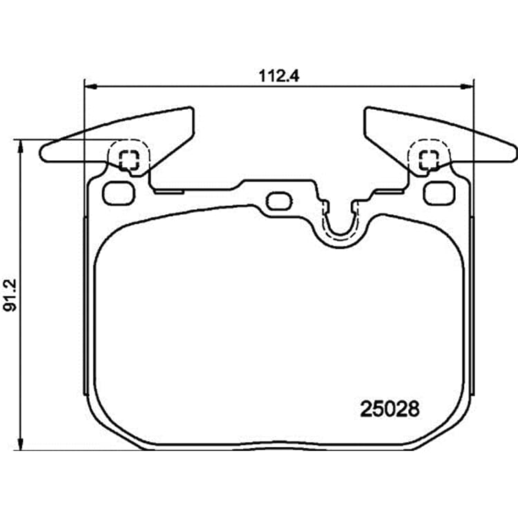 Hella Bremsbel?ge vorne BMW 1er 2er I8 X1 X2 von HELLA