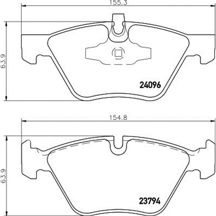 Hella Bremsbel?ge vorne BMW 1er 3er von HELLA