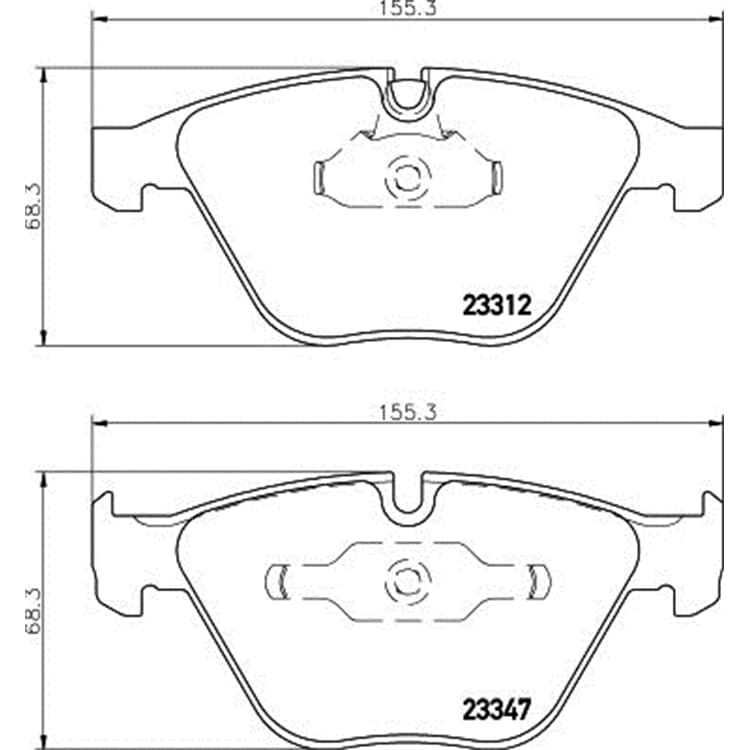 Hella Bremsbel?ge vorne BMW 1er 3er von HELLA