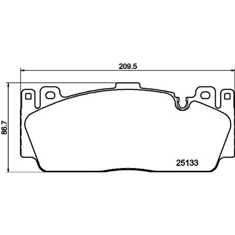 Hella Bremsbel?ge vorne BMW 2er 5er 6er von HELLA