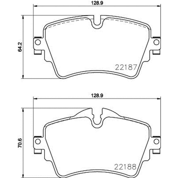 Hella Bremsbel?ge vorne BMW 2er X2 Mini Mini von HELLA