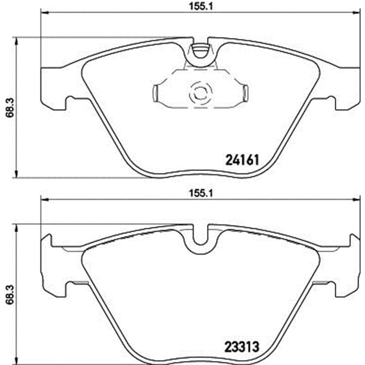 Hella Bremsbel?ge vorne BMW 3er 5er X1 Z4 von HELLA