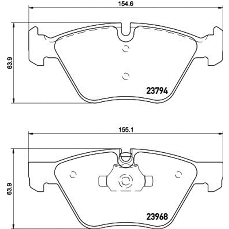 Hella Bremsbel?ge vorne BMW 3er X1 Z4 von HELLA