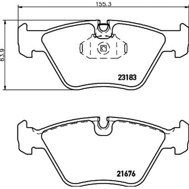 Hella Bremsbel?ge vorne BMW 3er X3 Z4 MG Mg von HELLA