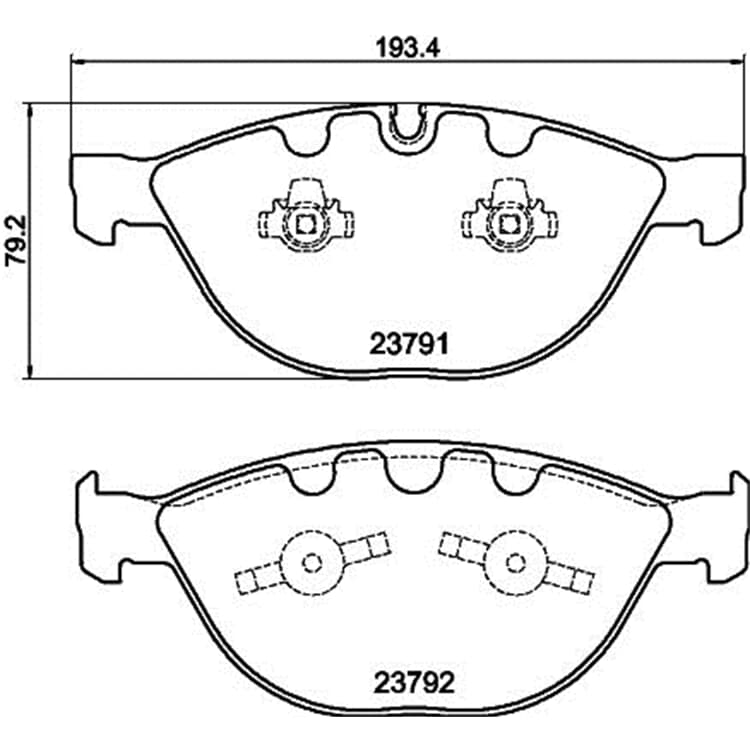 Hella Bremsbel?ge vorne BMW 5er 6er 7er von HELLA