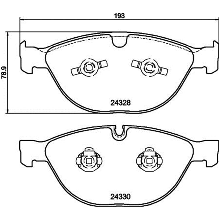 Hella Bremsbel?ge vorne BMW 5er 6er Jaguar Xk von HELLA