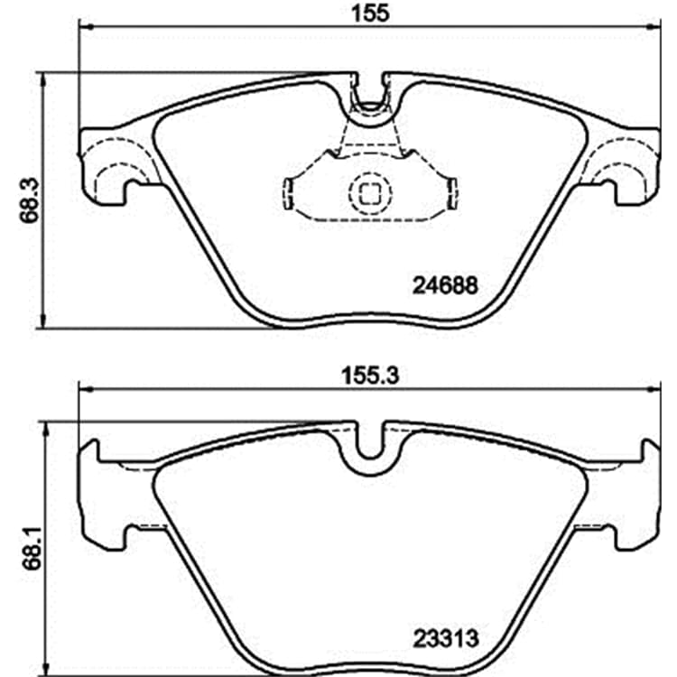 Hella Bremsbel?ge vorne BMW 5er 6er von HELLA