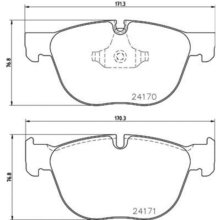 Hella Bremsbel?ge vorne BMW X4 X5 X6 von HELLA