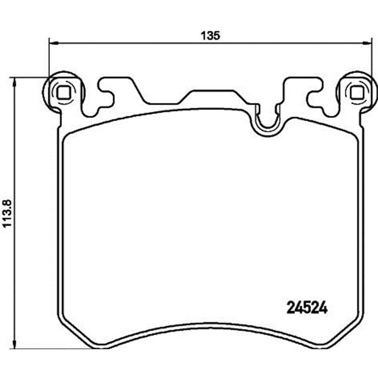 Hella Bremsbel?ge vorne BMW X5 X6 von HELLA