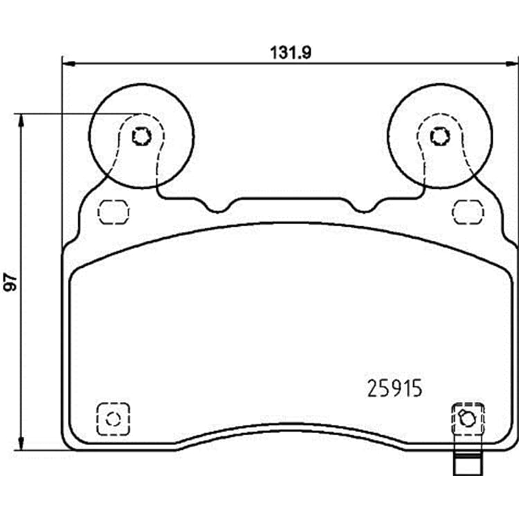 Hella Bremsbel?ge vorne Cadillac Ct6 Cts Chevrolet Camaro Corvette von HELLA