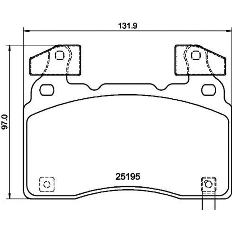 Hella Bremsbel?ge vorne Cadillac Cts Opel Insignia TESLA Model von HELLA