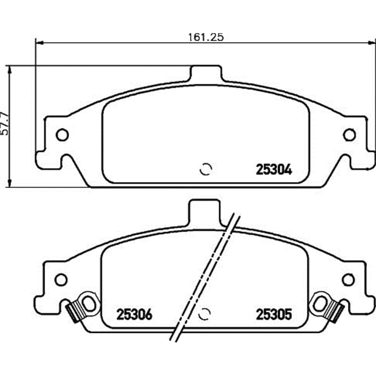 Hella Bremsbel?ge vorne Chevrolet Alero von HELLA