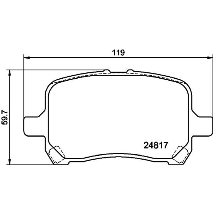 Hella Bremsbel?ge vorne Chevrolet Hhr von HELLA