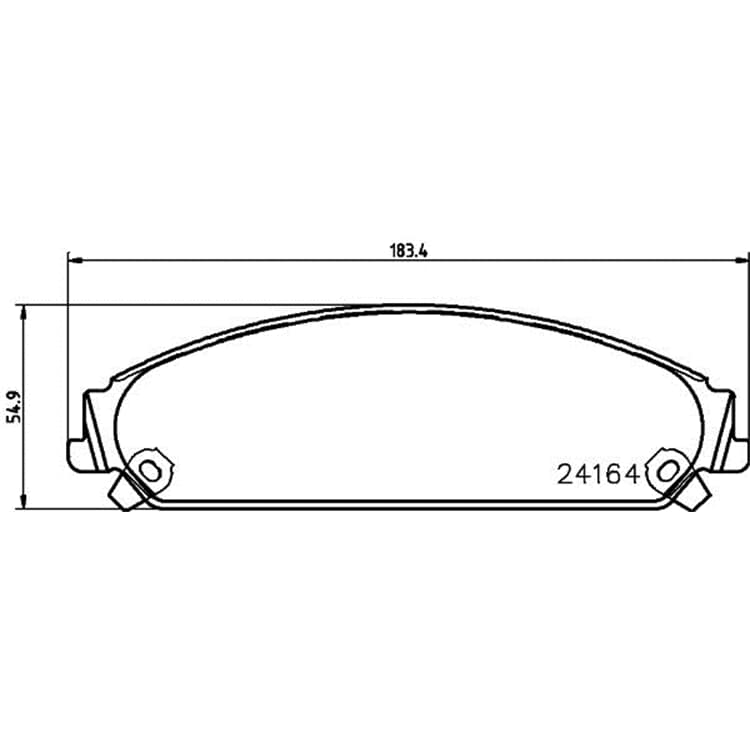 Hella Bremsbel?ge vorne Chrysler Dodge Lancia von HELLA