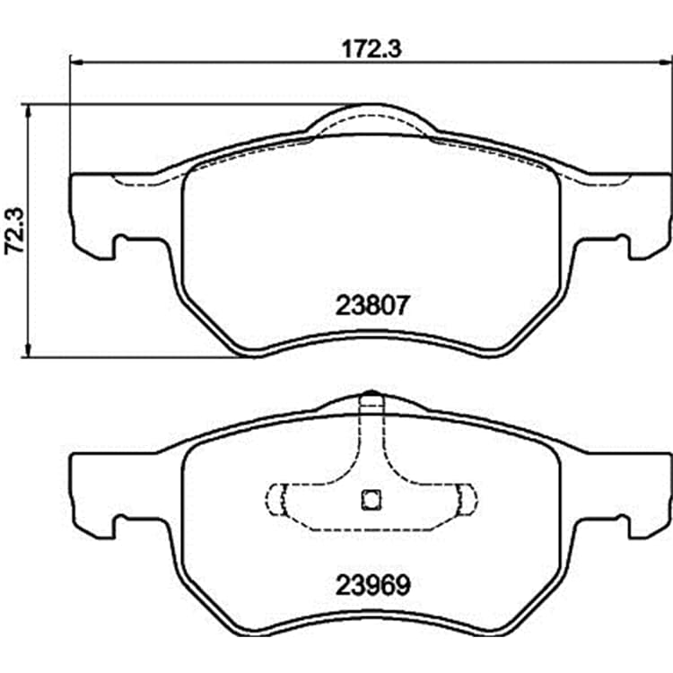 Hella Bremsbel?ge vorne Chrysler Grand Voyager von HELLA