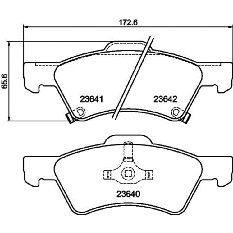 Hella Bremsbel?ge vorne Chrysler Voyager Dodge Caravan von HELLA