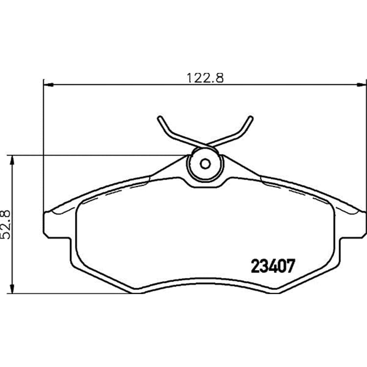 Hella Bremsbel?ge vorne Citroen C2 C3 von HELLA