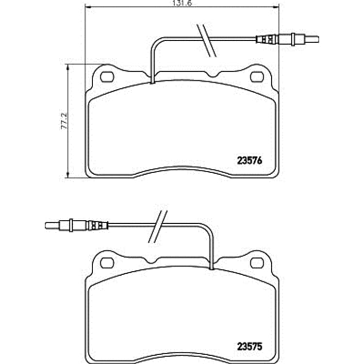 Hella Bremsbel?ge vorne Citroen Fiat Lancia Peugeot von HELLA