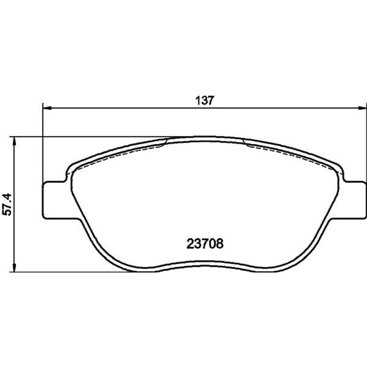 Hella Bremsbel?ge vorne Citroen Fiat Lancia Peugeot von HELLA