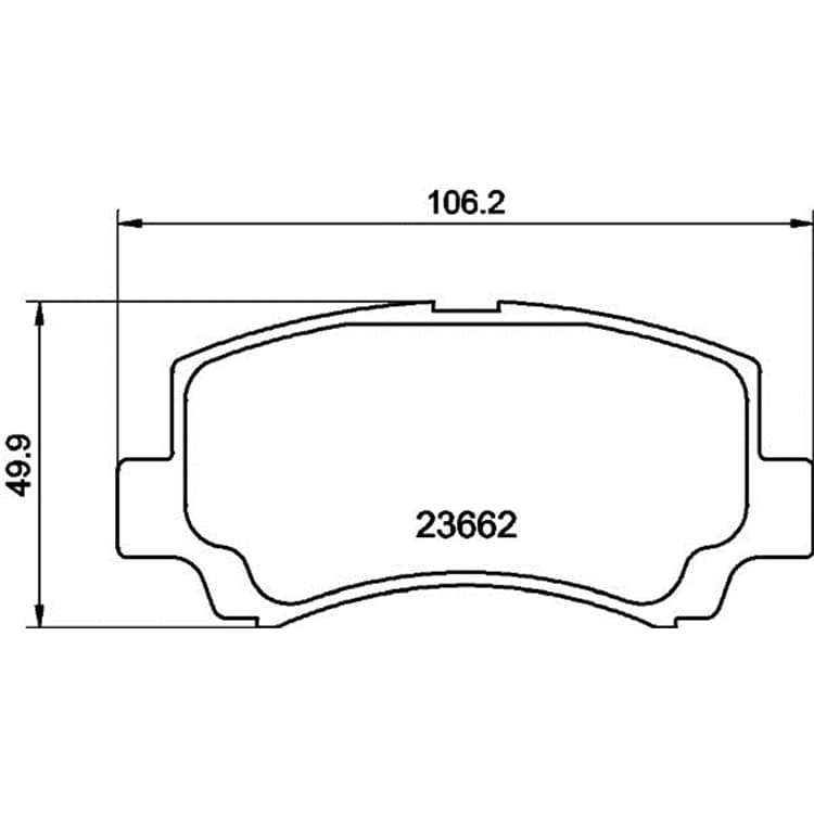 Hella Bremsbel?ge vorne DFSK K DONGFENG XIAOKANG K02 Suzuki Wagon von HELLA