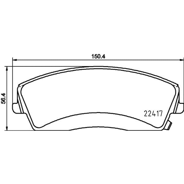 Hella Bremsbel?ge vorne Dodge Challenger Charger von HELLA