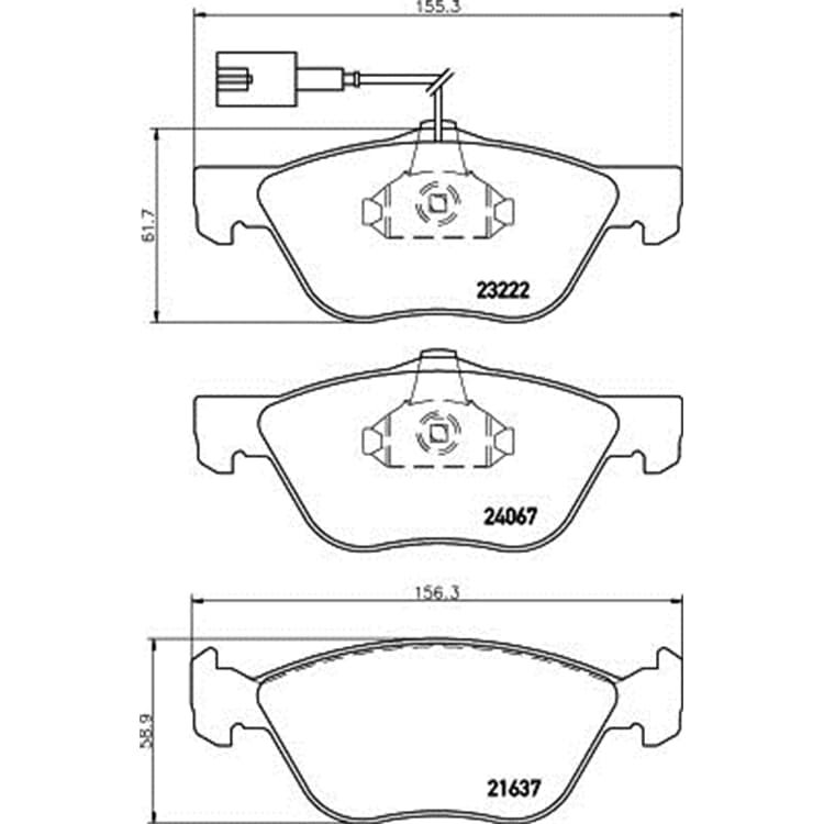 Hella Bremsbel?ge vorne Fiat Bravo Marea von HELLA