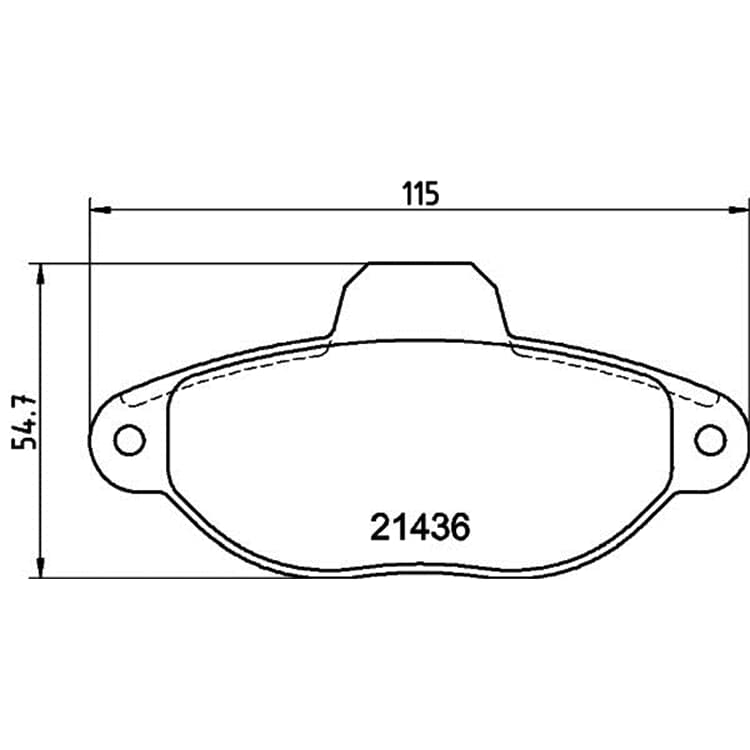 Hella Bremsbel?ge vorne Fiat Cinquecento Panda Punto Seicento Lancia Y Y10 von HELLA