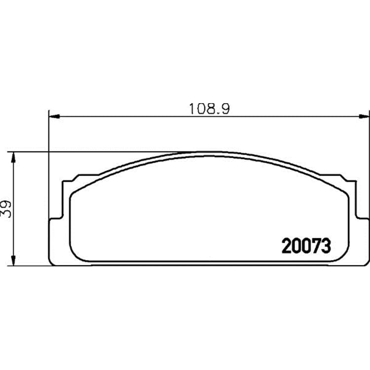 Hella Bremsbel?ge vorne Fiat Lancia Mercedes Seat von HELLA