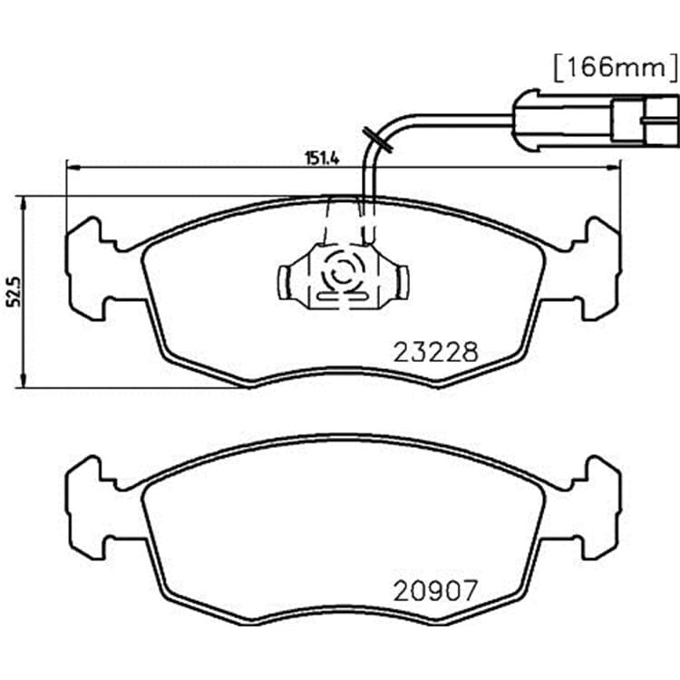 Hella Bremsbel?ge vorne Fiat Palio von HELLA