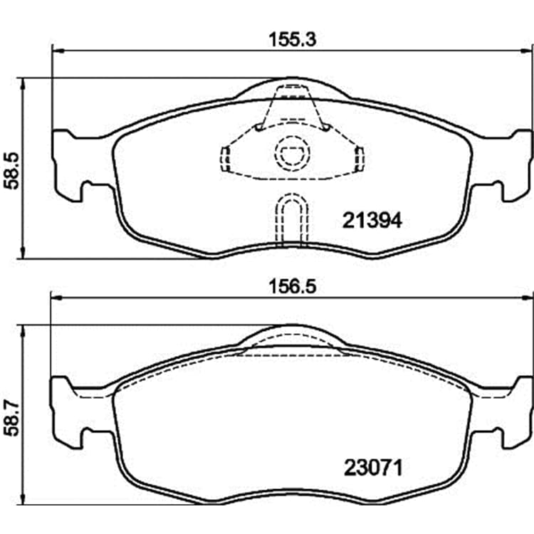 Hella Bremsbel?ge vorne Ford Contour Ford Cougar Mondeo Scorpio von HELLA