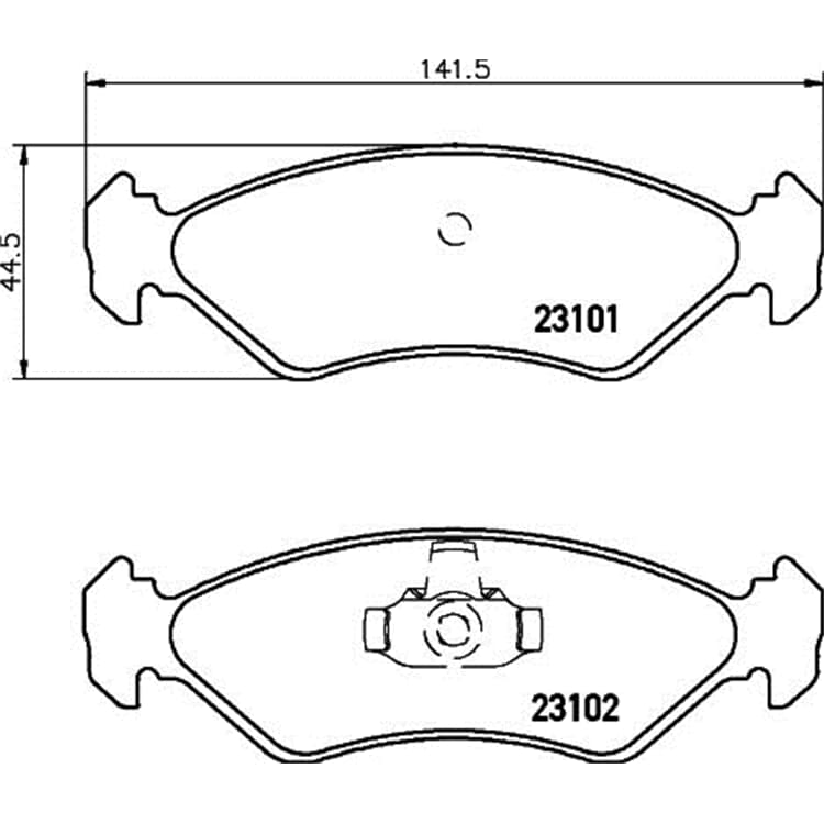 Hella Bremsbel?ge vorne Ford Courier Fiesta Ka Mazda 121 von HELLA