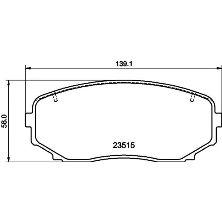 Hella Bremsbel?ge vorne Ford Edge Mazda Cx-5 Cx-7 Cx-9 Mitsubishi Pajero von HELLA