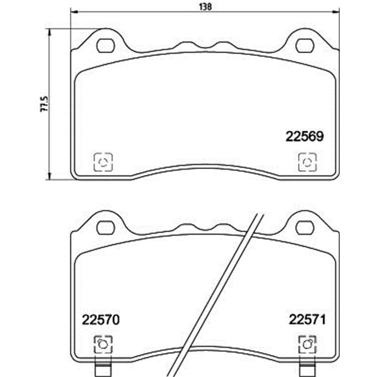 Hella Bremsbel?ge vorne Ford Focus von HELLA