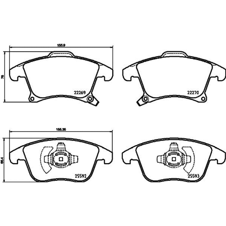 Hella Bremsbel?ge vorne Ford Galaxy Mondeo S-Max von HELLA